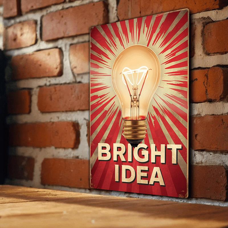 Lighting Home Decor Ideas - Vintage-Inspired Metal Wall Art - Bright