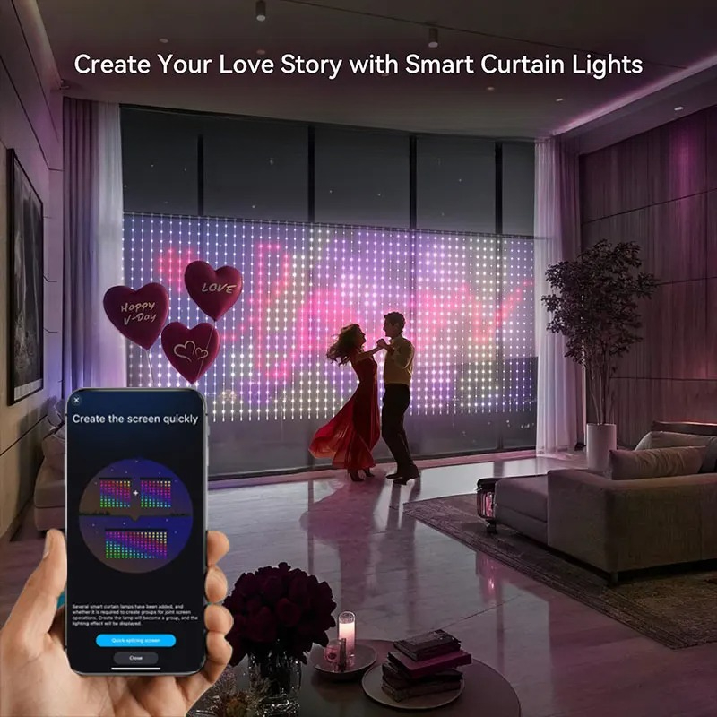 Fairy Light Curtain - LED Smart Curtain Lights Home Room