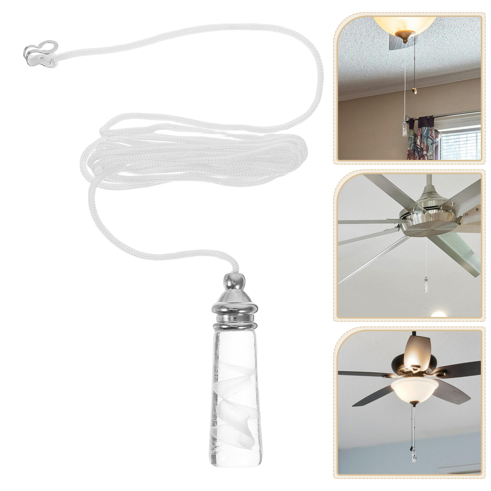 Decor Lighting Ceiling Fans - Ceiling Fan Pull Chain Decorative Glass