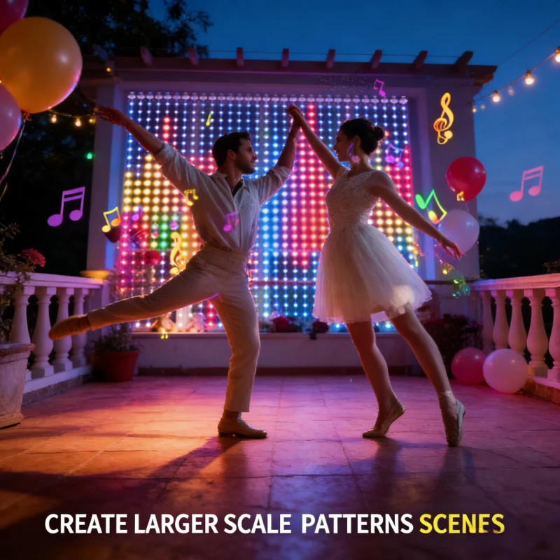 Fairy Light Curtain - Smart 400LED Curtain Lights, Music Sync