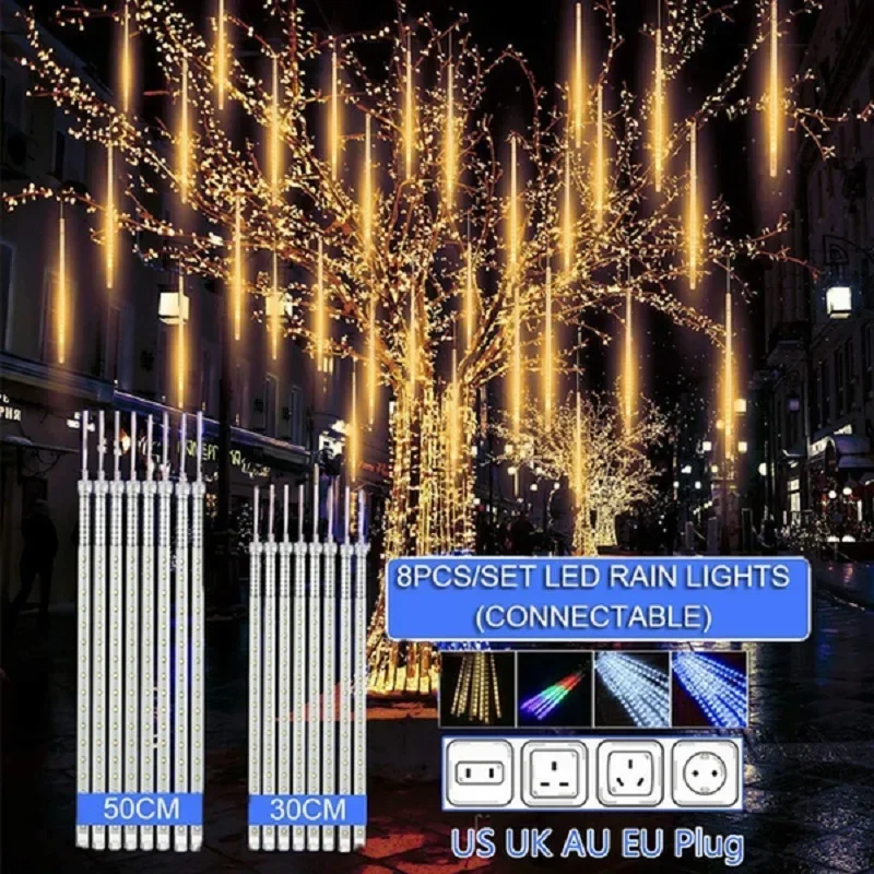 Outdoor Lighting Wedding Decor - 30cm /50cm Waterproof Meteor Shower Rain