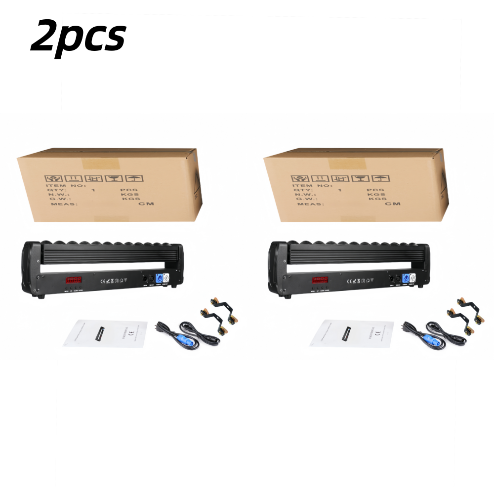 Fairy Light Curtain - 2pcs 200W Double Sides Beam Curtain&Strobe