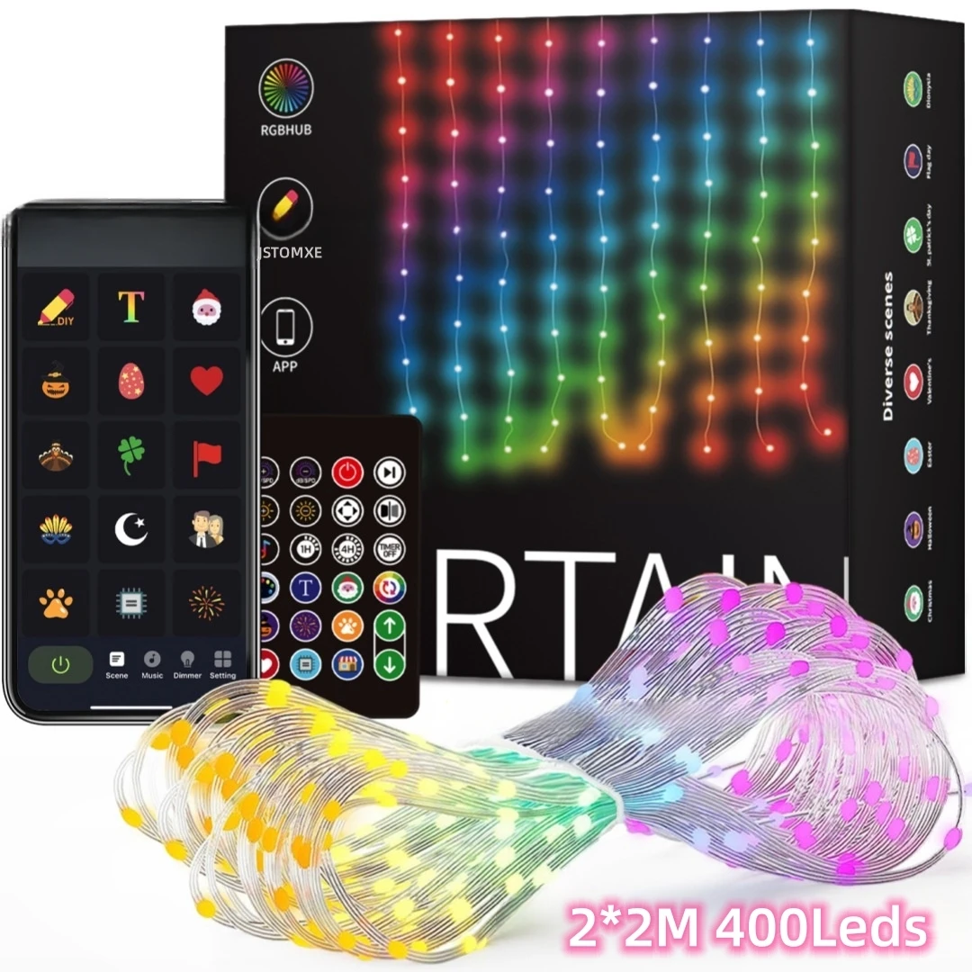 Fairy Light Curtain - USB Smart APP Animated Curtain Light