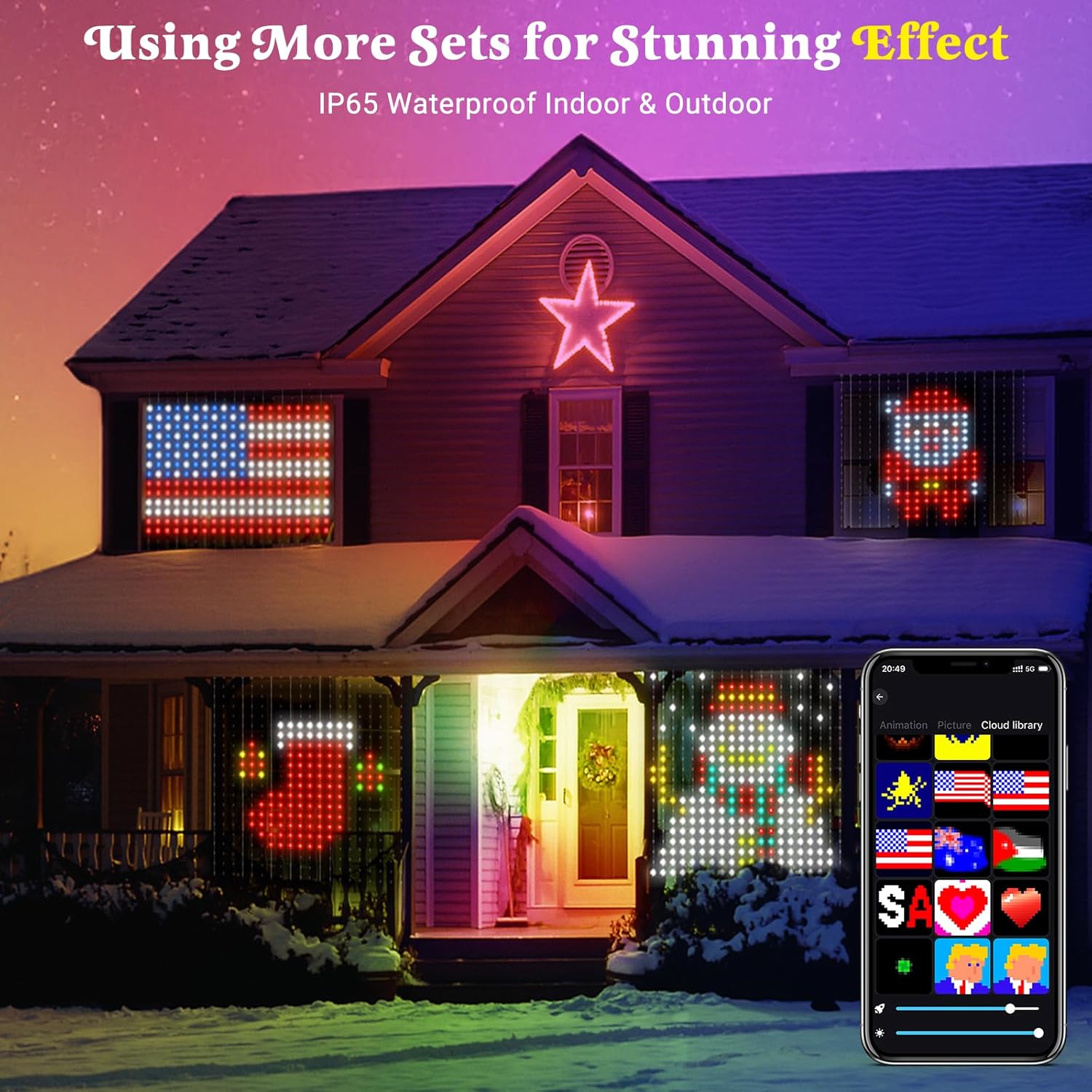 LED Smart Curtain Lights Home  - Fairy Light Curtain 评论和价格