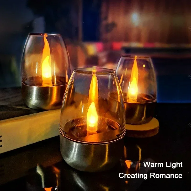 LED Solar Candles Light Flamel - Outdoor Lighting Wedding Decor 评论和价格