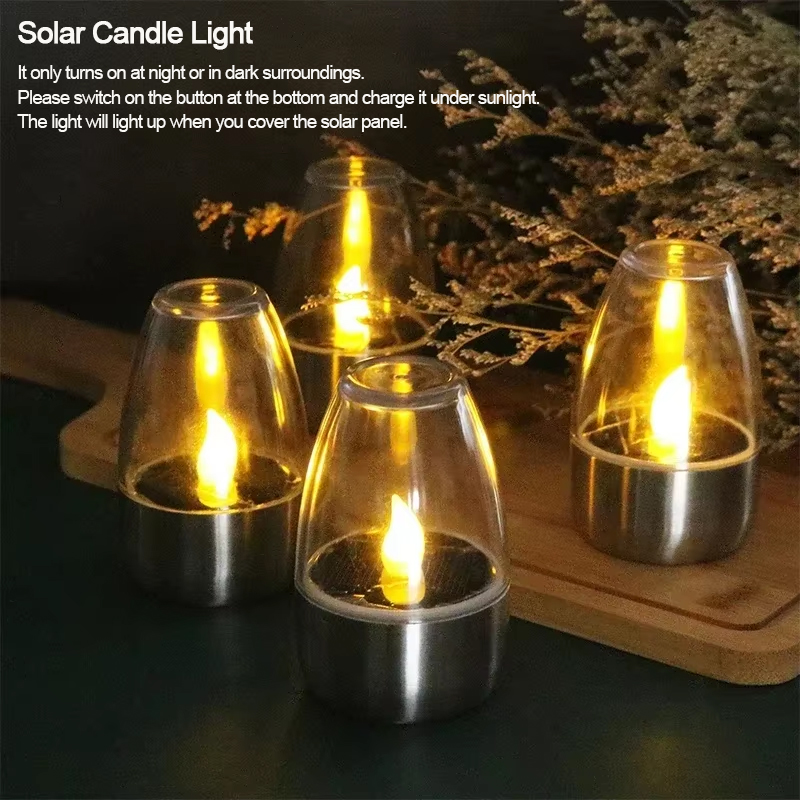 LED Solar Candles Light Flamel - Outdoor Lighting Wedding Decor 评论和价格