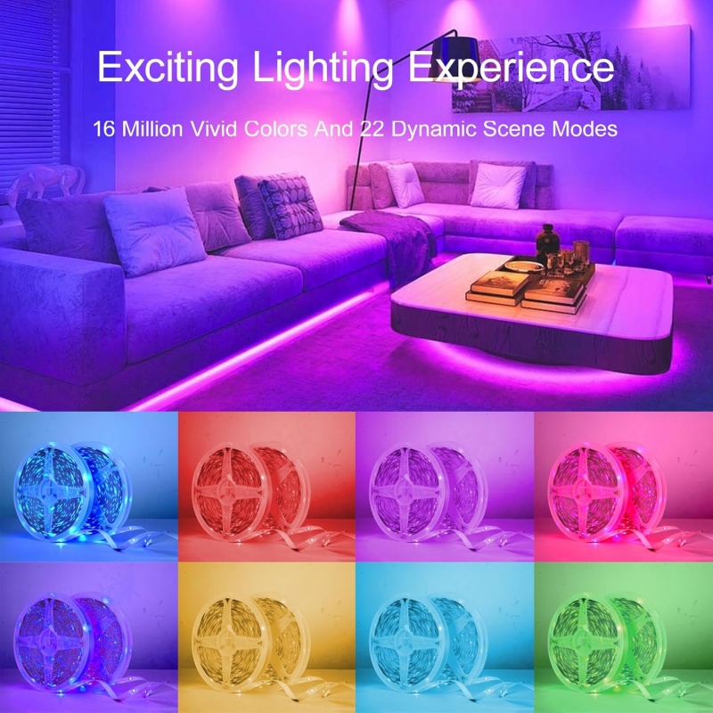 DC 5V USB LED Strip Lights APP - Lighting Decor In Room 评论和价格