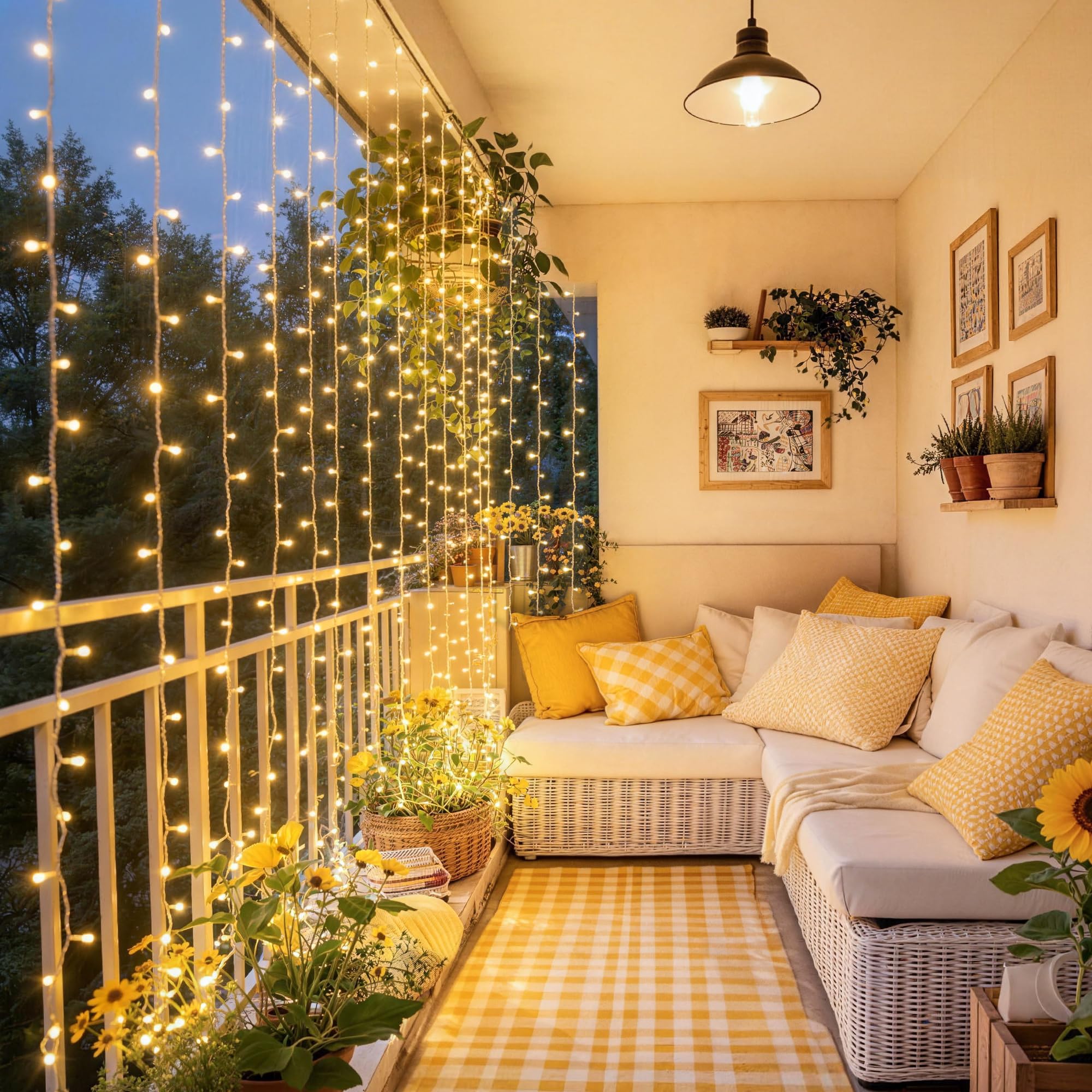 1PC  3M*3M  8 Lighting Modes F - Fairy Light Curtain 评论和价格
