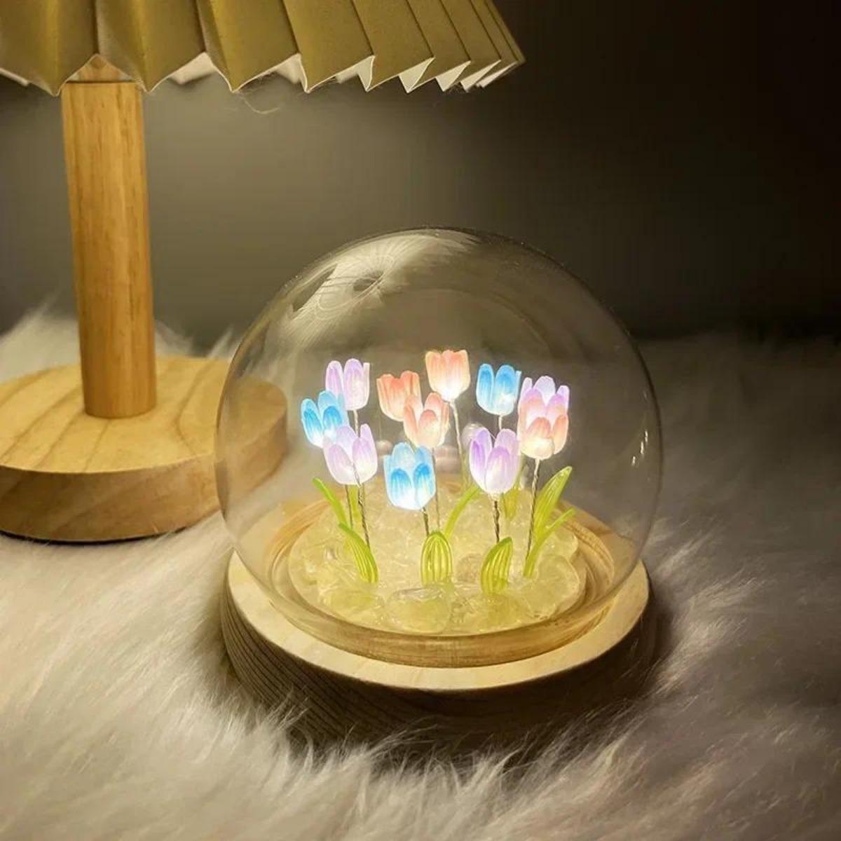 1 PC Handmade Tulip Night Ligh - Bedroom Lighting Decor Ideas 评论和价格