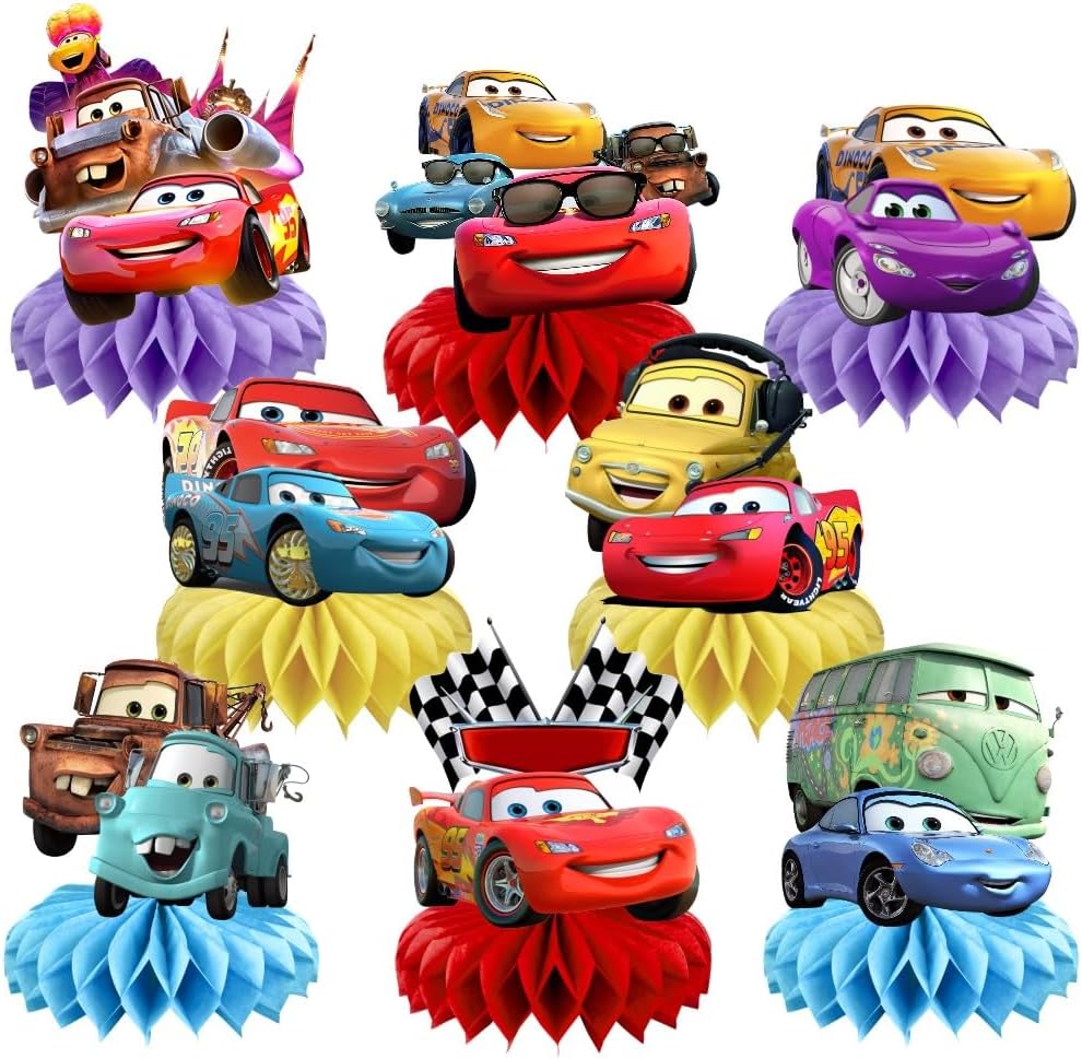 Cars Lightning Honeycomb Cente - Lighting Mcqueen Decor 评论和价格