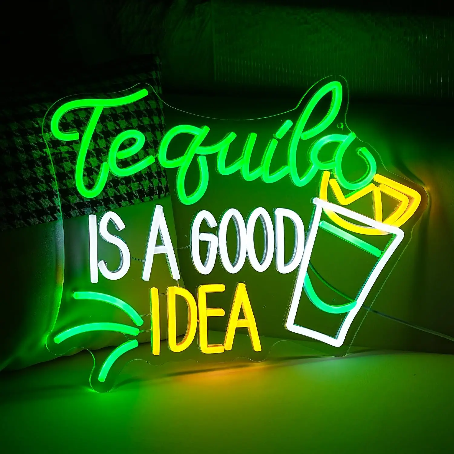 Tequila Is A Good Idea Neon Si - Lighting Home Decor Ideas 评论和价格