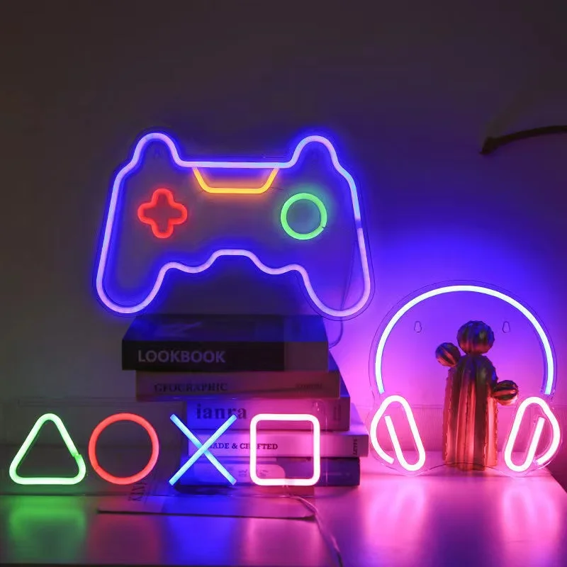 Game Neon Night Light Signs fo - Bedroom Lighting Decor Ideas 评论和价格