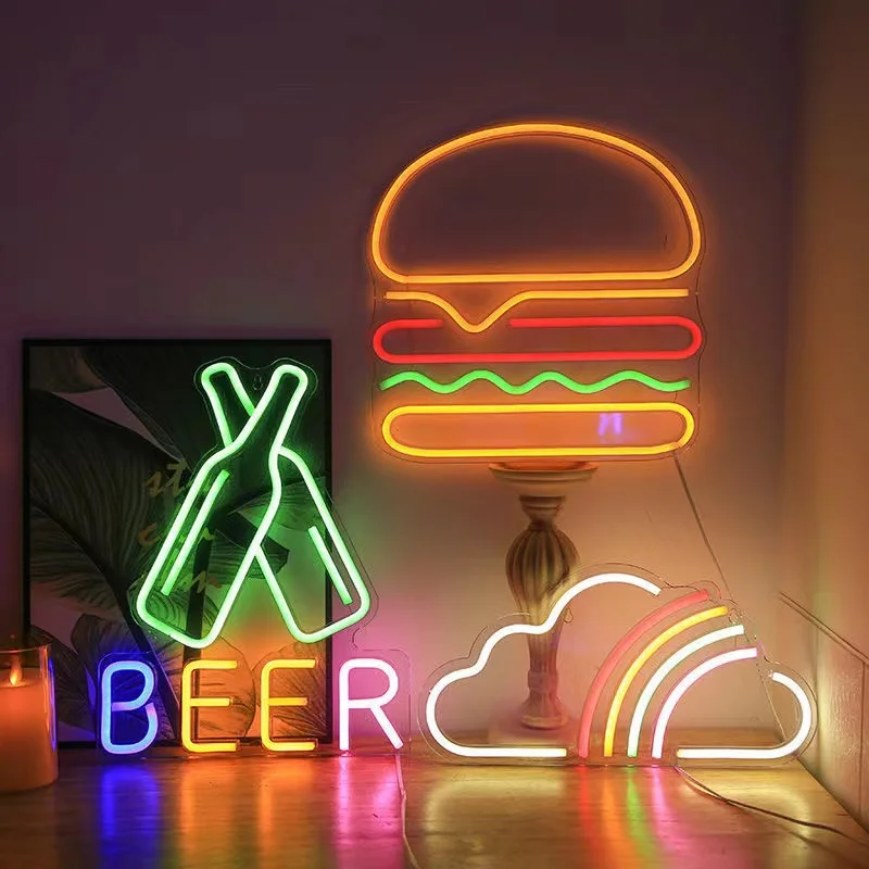 Game Neon Night Light Signs fo - Bedroom Lighting Decor Ideas 评论和价格