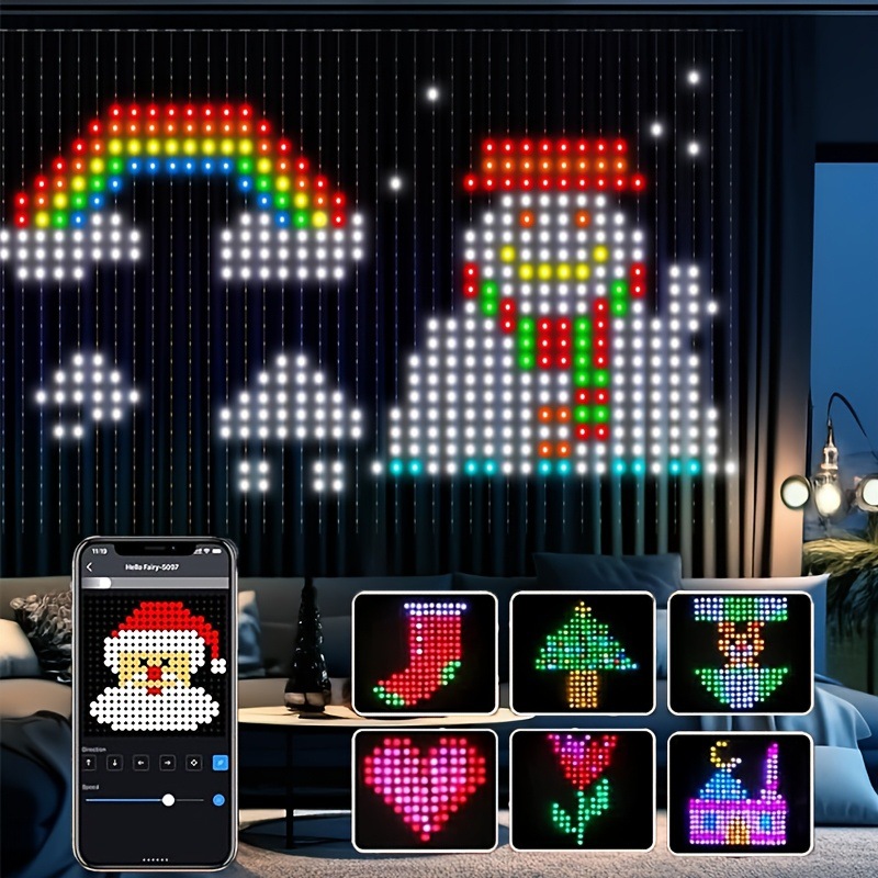 Festive LED Curtain Fairy Ligh - Fairy Light Curtain 评论和价格