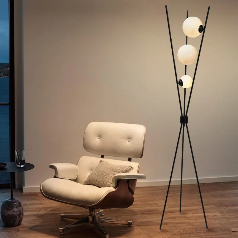 Tripod floor lamp moon design  - Floor Lamp Tripod 评论和价格