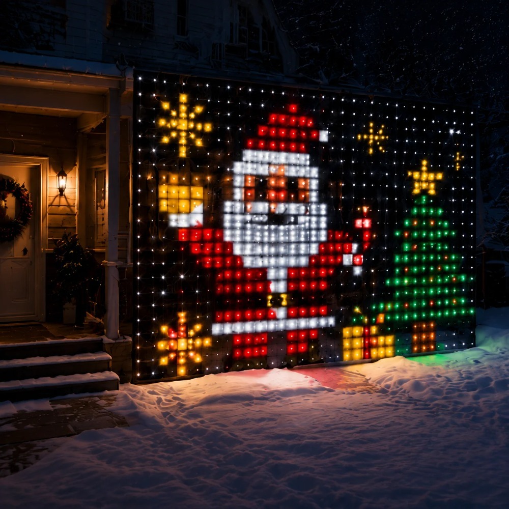 LED Pixel Curtain Lights Bluet - Fairy Light Curtain 评论和价格
