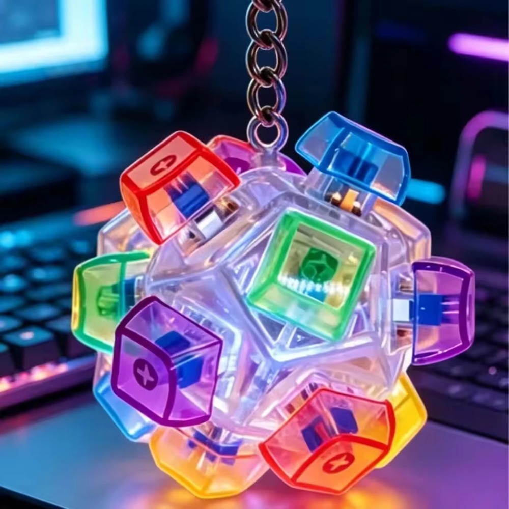 LED Light-Up Keychain Keyboard - Lighting Home Decor Ideas 评论和价格