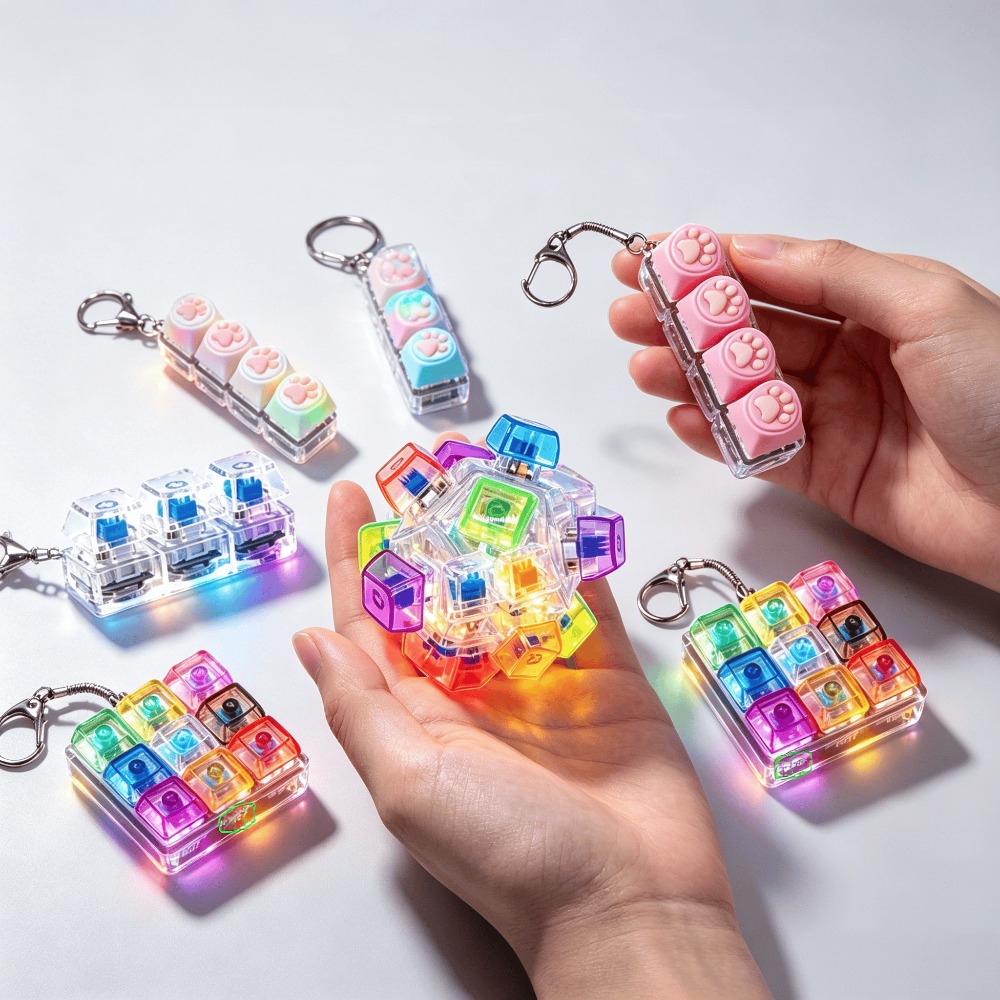 LED Light-Up Keychain Keyboard - Lighting Home Decor Ideas 评论和价格