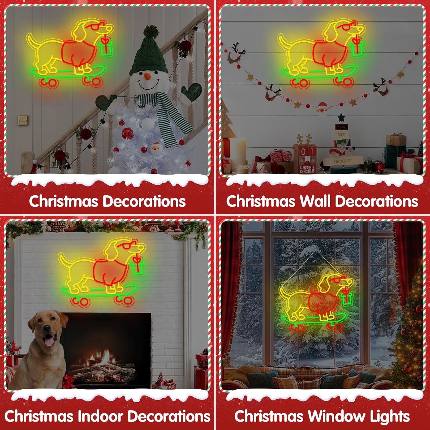 USB Dimmable Dachshund Neon Si - Bedroom Lighting Decor Ideas 评论和价格