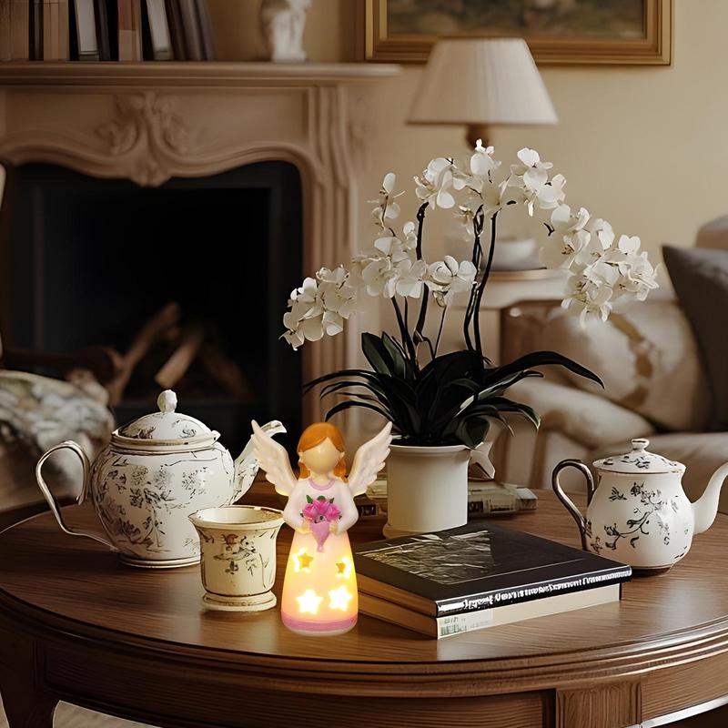 Candlestick Lamp Angel Statue  - Room Decor Lighting Lamp 评论和价格