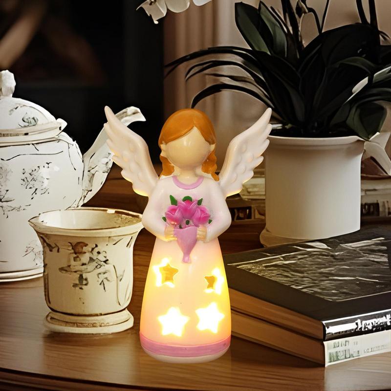 Candlestick Lamp Angel Statue  - Room Decor Lighting Lamp 评论和价格