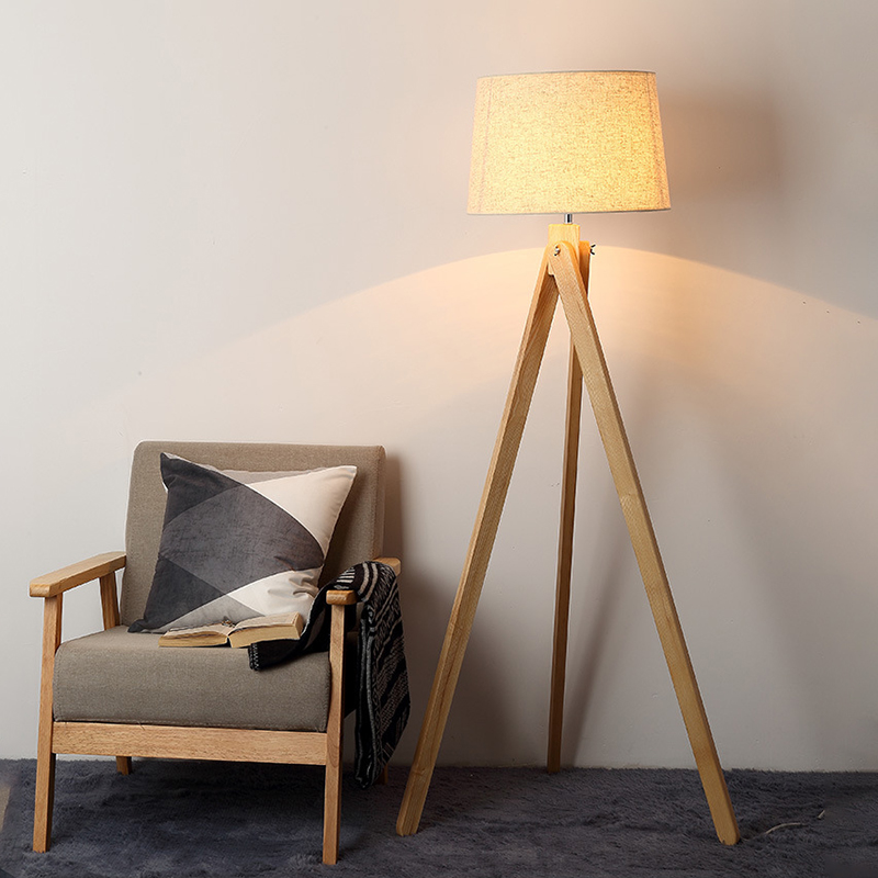 Nordic Wooden Floor Lamps Wood - Floor Lamp Tripod 评论和价格