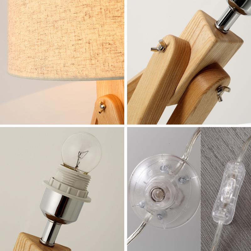 Nordic Wooden Floor Lamps Wood - Floor Lamp Tripod 评论和价格