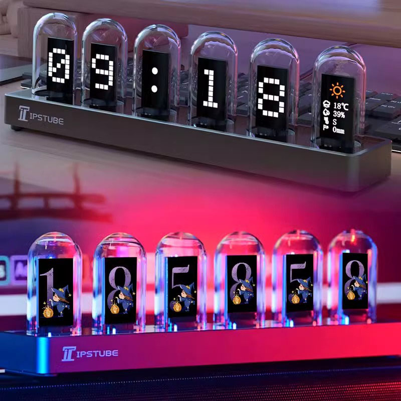 RGB Nixie Tube Clock LED Glows - Lighting Home Decor Ideas 评论和价格