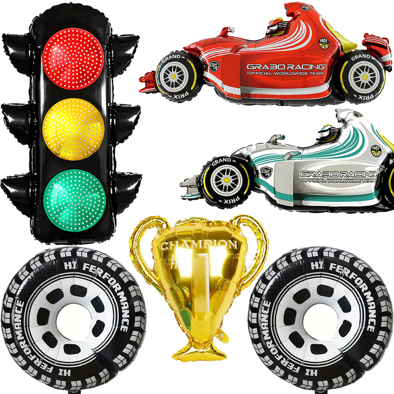 Race Car Party Aluminum Foil B - Lighting Mcqueen Decor 评论和价格