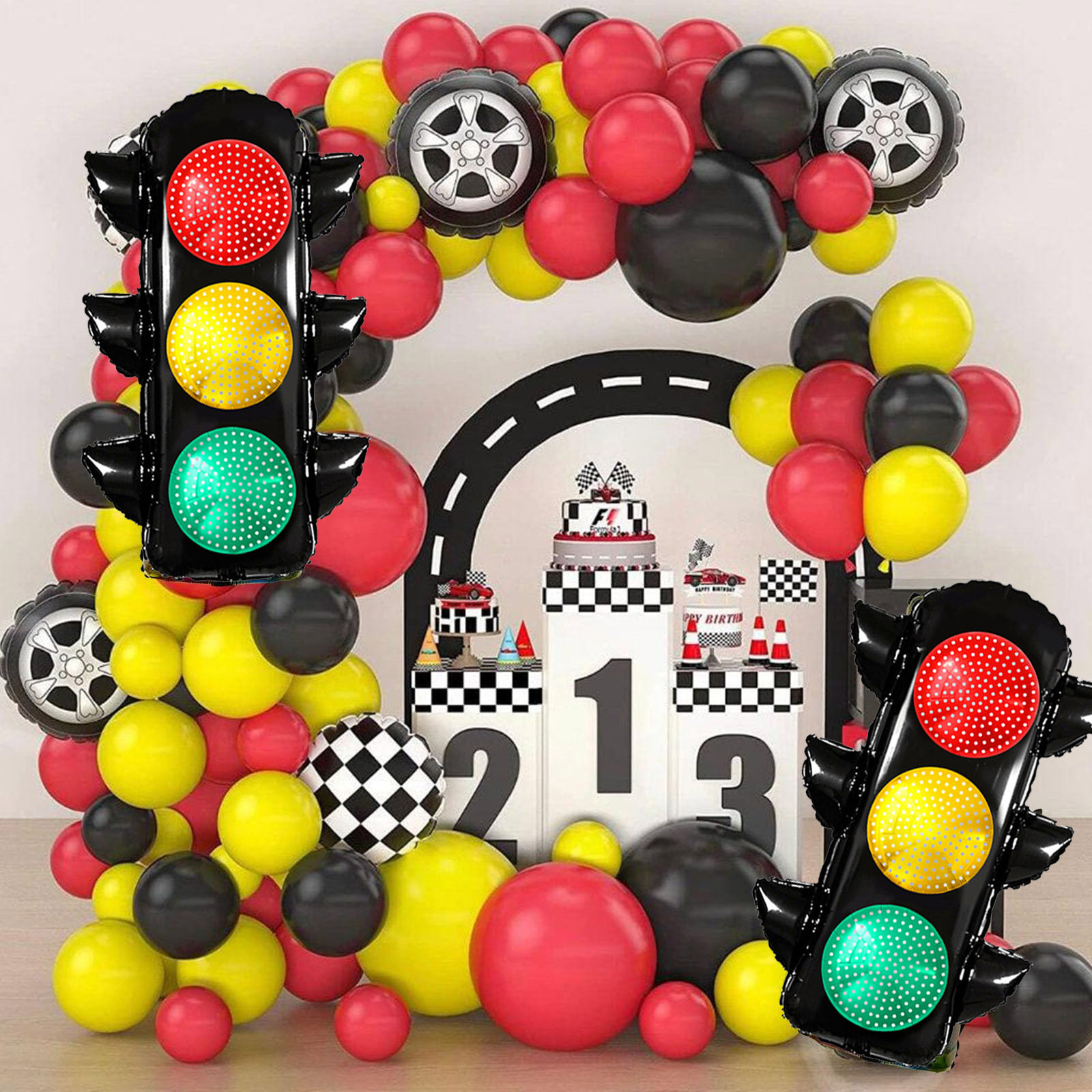 Race Car Party Aluminum Foil B - Lighting Mcqueen Decor 评论和价格