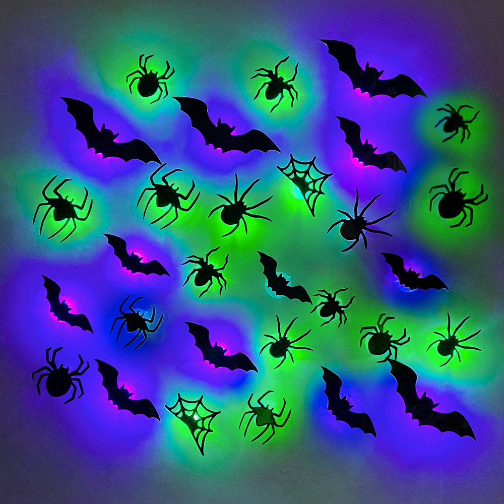 Halloween LED Bats Spider Deco - Outdoor Lighting Wedding Decor 评论和价格