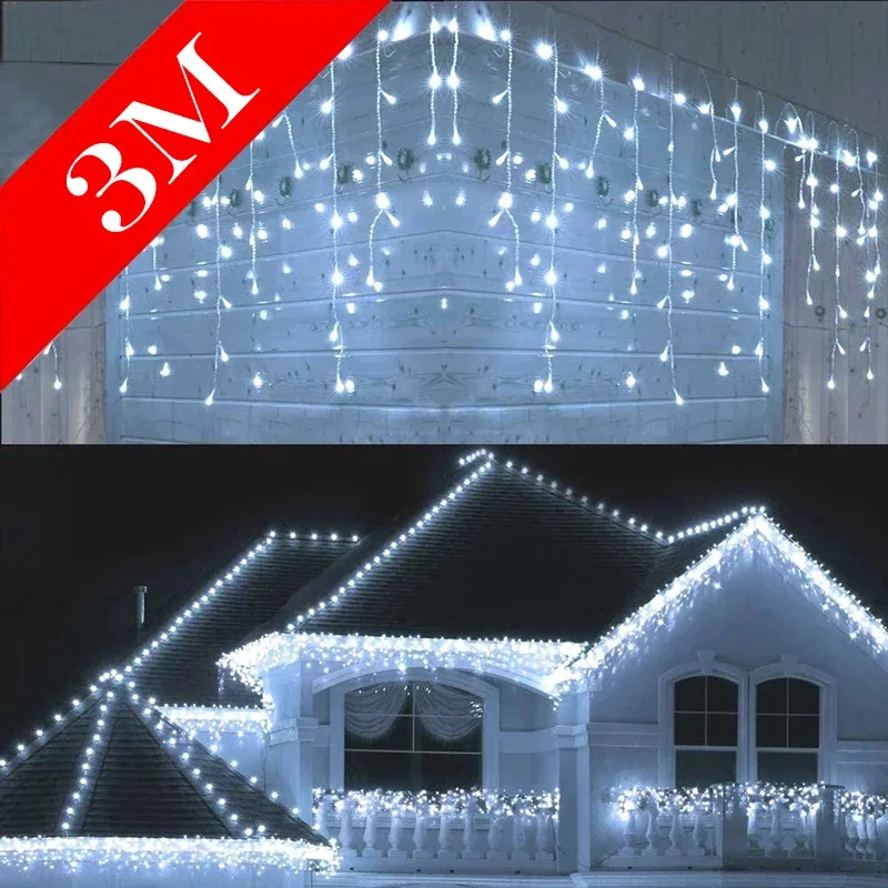 Christmas Lights Outdoor Decor - Fairy Light Curtain 评论和价格