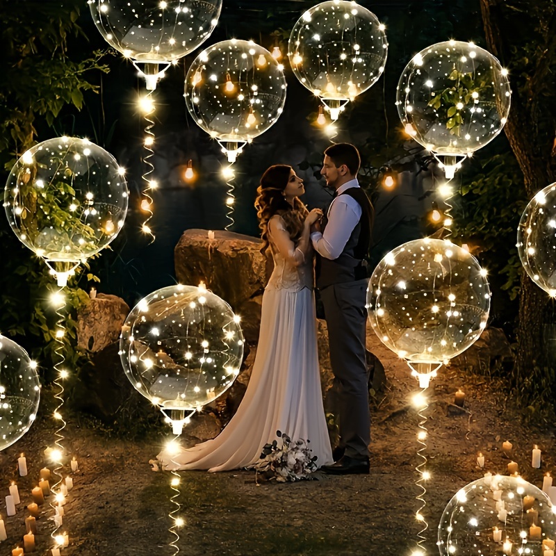 20pcs Set Bobo Balloons with L - Outdoor Lighting Wedding Decor 评论和价格