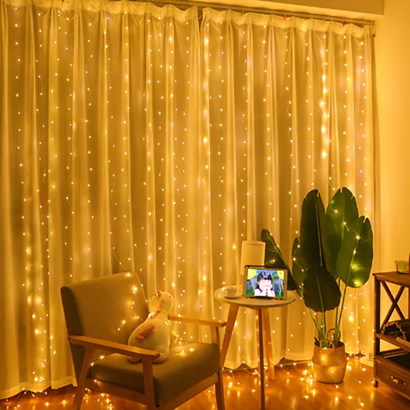 4/6M/8 Mode Curtain Garland on - Fairy Light Curtain 评论和价格