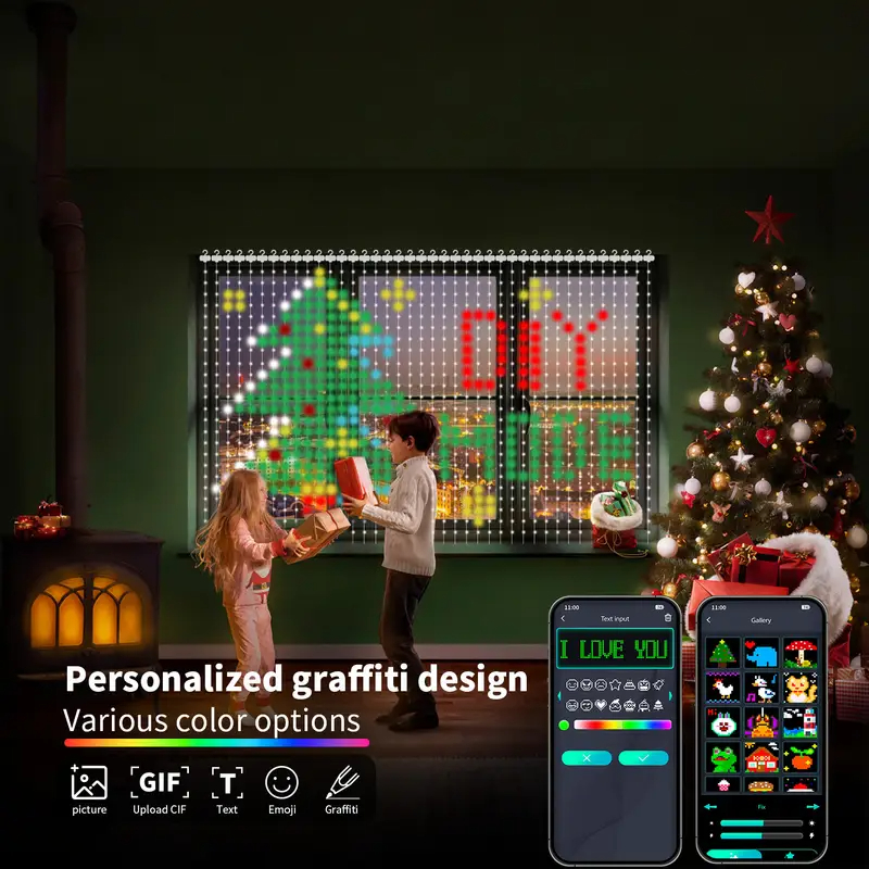 Smart RGB Pixel Curtain Lights - Fairy Light Curtain 评论和价格