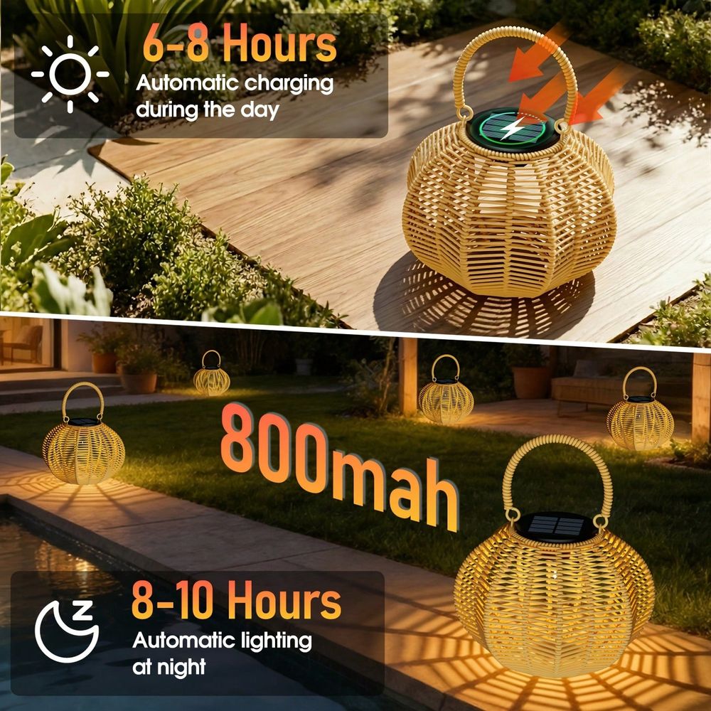 Rattan Solar Ambient Light For - Outdoor Lighting Wedding Decor 评论和价格