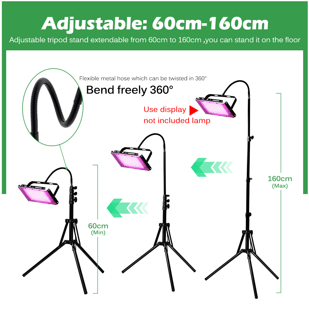Adjustable 60-160cm Metal Floo - Floor Lamp Tripod 评论和价格