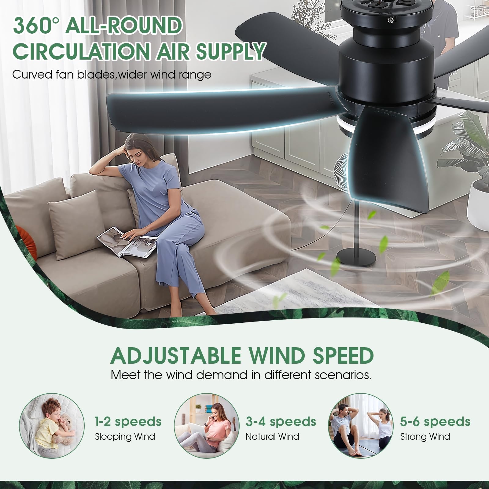 Energy-saving remote control l - Decor Lighting Ceiling Fans 评论和价格