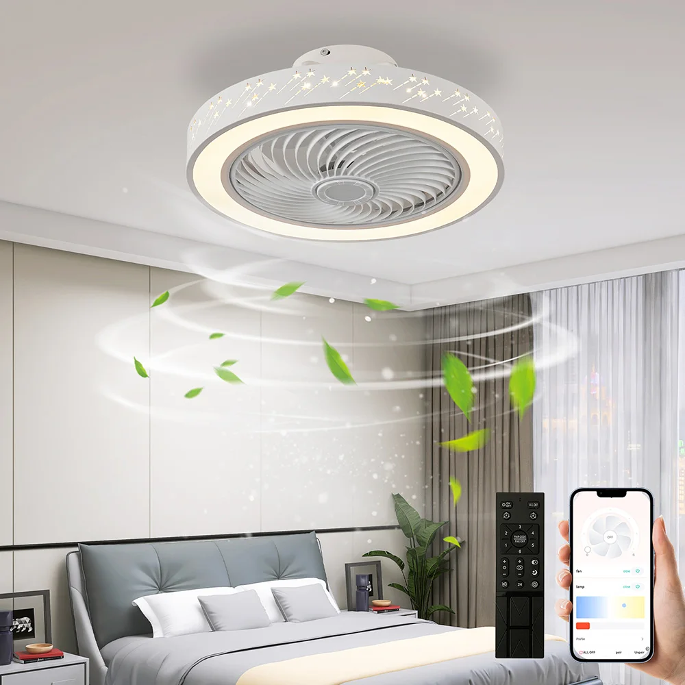 Smart App ceiling fan 46CM fan - Decor Lighting Ceiling Fans 评论和价格