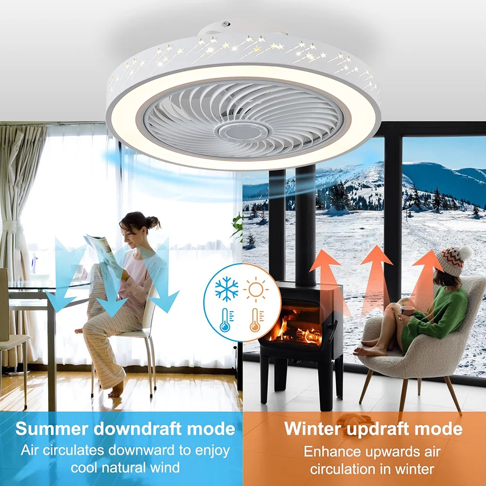 Smart App ceiling fan 46CM fan - Decor Lighting Ceiling Fans 评论和价格