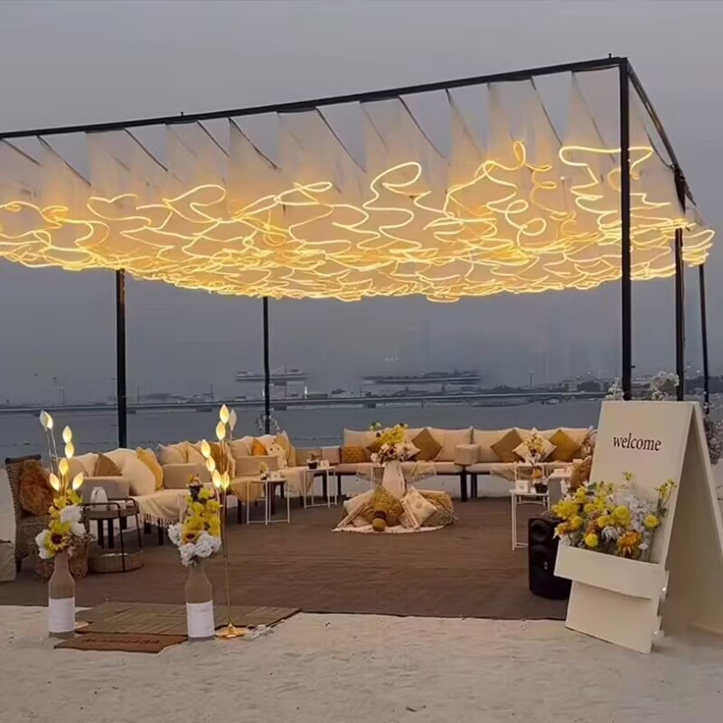 Wedding Ceiling Decoration Out - Outdoor Lighting Wedding Decor 评论和价格