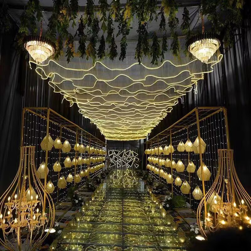 Wedding Ceiling Decoration Out - Outdoor Lighting Wedding Decor 评论和价格