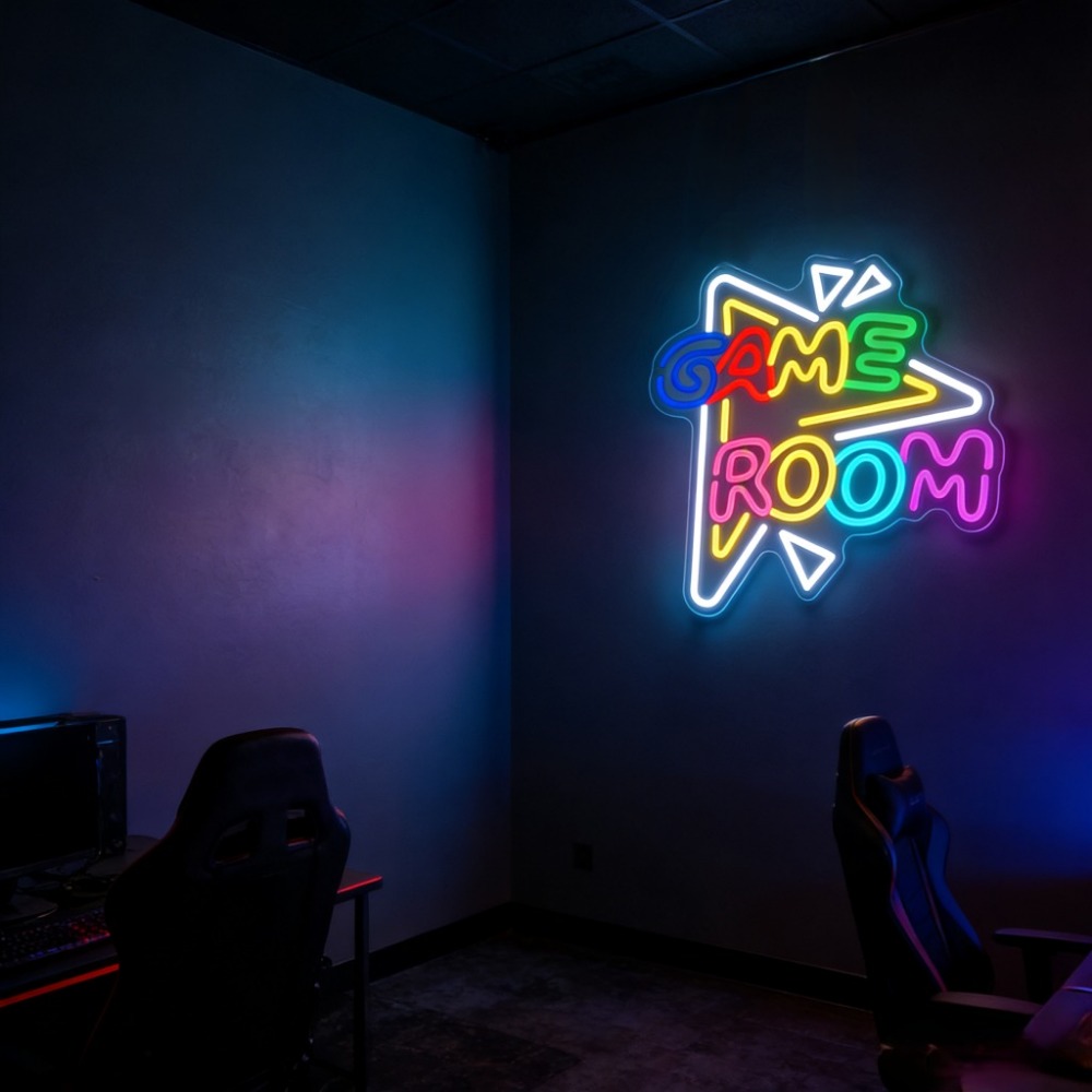 GAME ROOM LED Neon Sign Dimmab - Bedroom Lighting Decor Ideas 评论和价格