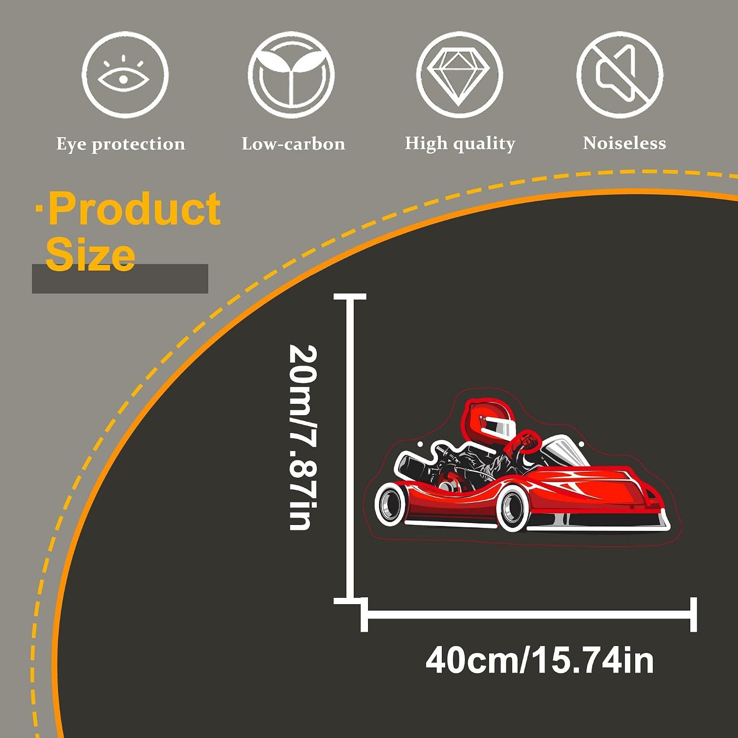 Go Kart Racer Neon Sign USB Di - Decor Kart Lighting 评论和价格