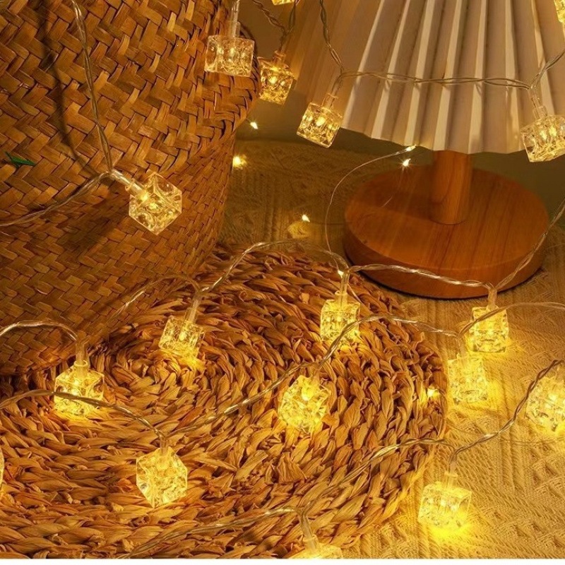 Multicolour Warm Ice Cube Stri - Fairy Light Curtain 评论和价格