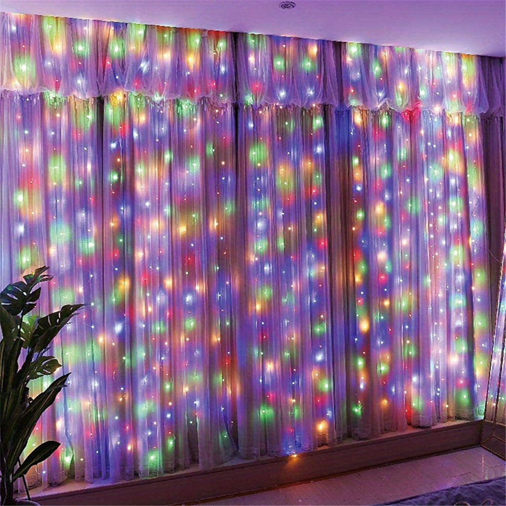 3/6M USB LED Curtain 8Modes Re - Fairy Light Curtain 评论和价格