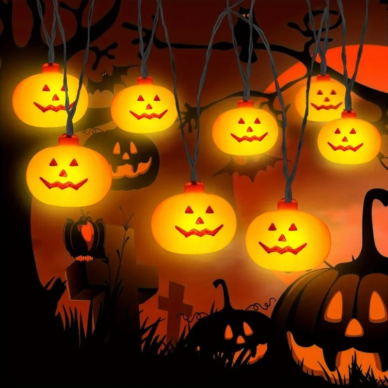 Pumpkin Halloween String Light - String Light Outdoor 评论和价格