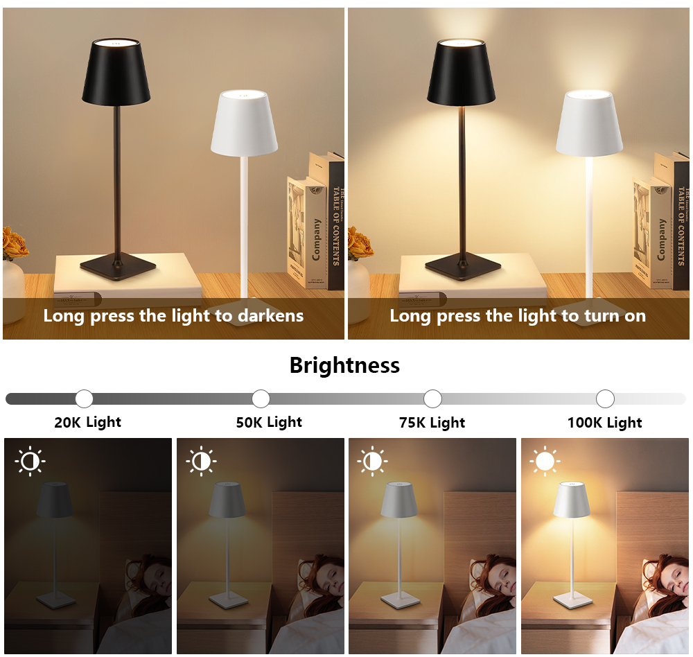 LED Rechargeable Desk Light Wi - Lighting Decoration 评论和价格