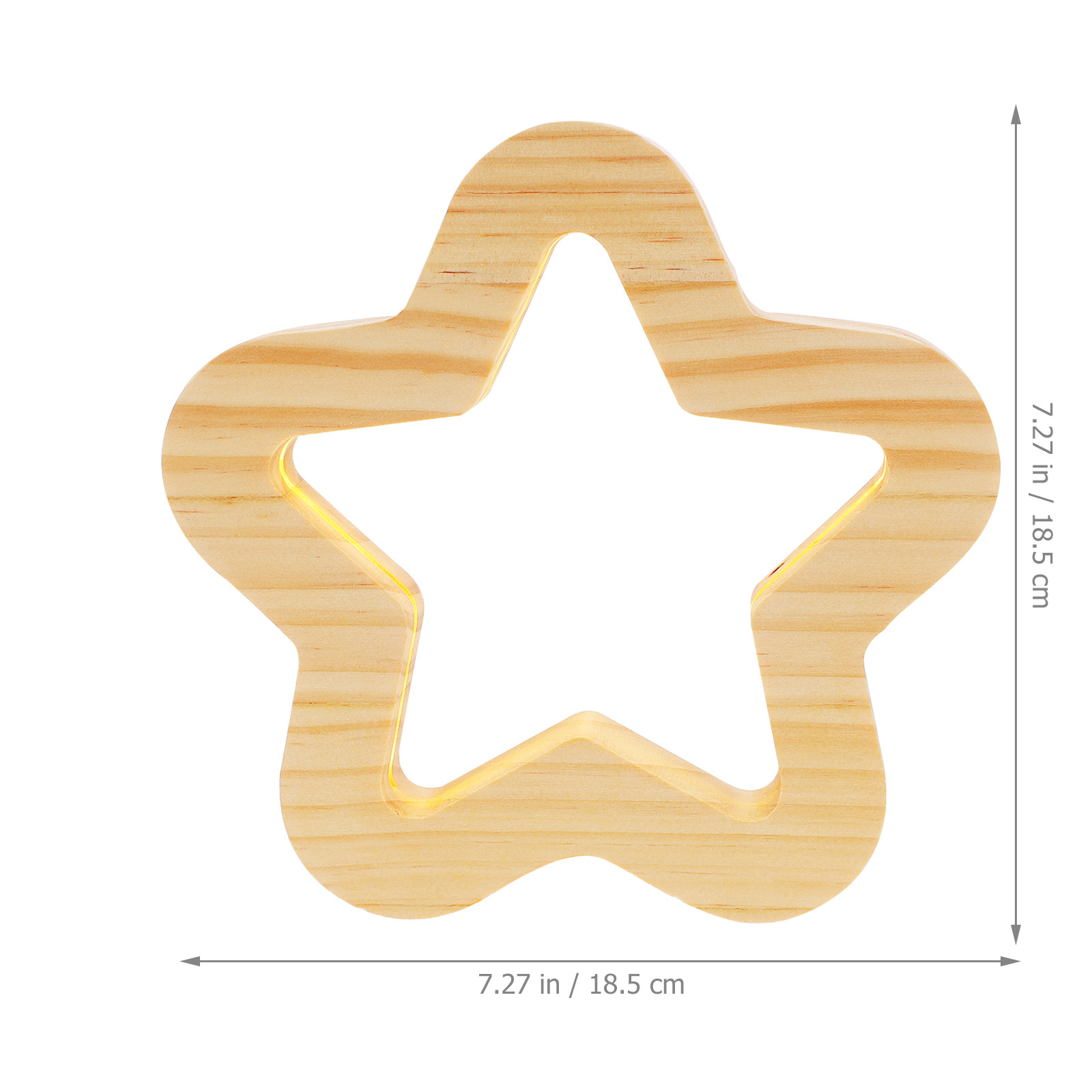 Star Shaped Wooden Night Light - Bedroom Lighting Decor Ideas 评论和价格